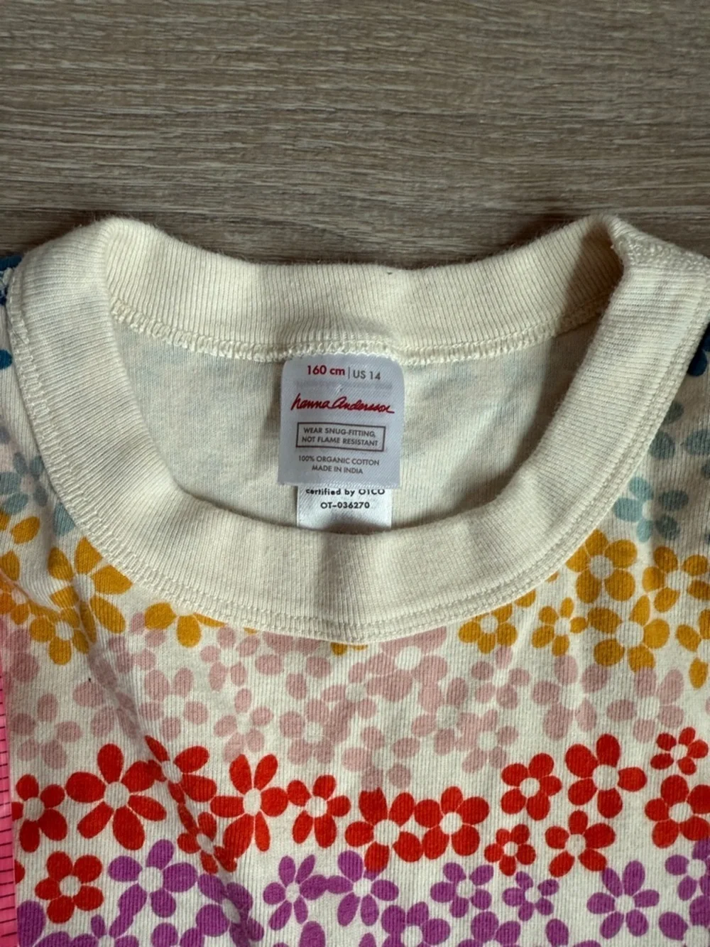 Hanna Andersson rainbow Pajamas set 14
